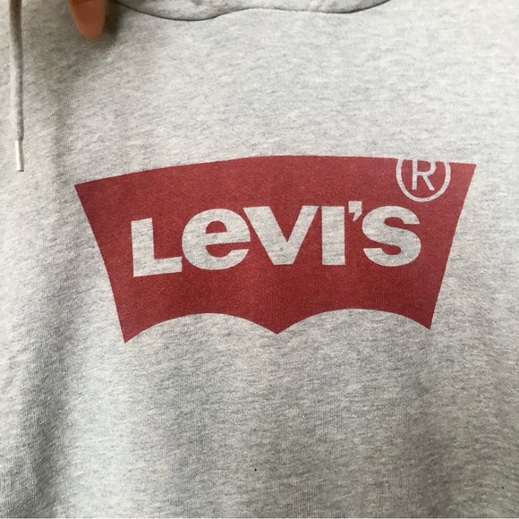 Levi’s gray hooded sweatshirt women’s size small - Picture 2 of 6